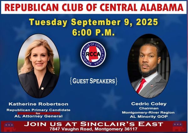 Republican Club of Central Alabama to Meet September 9