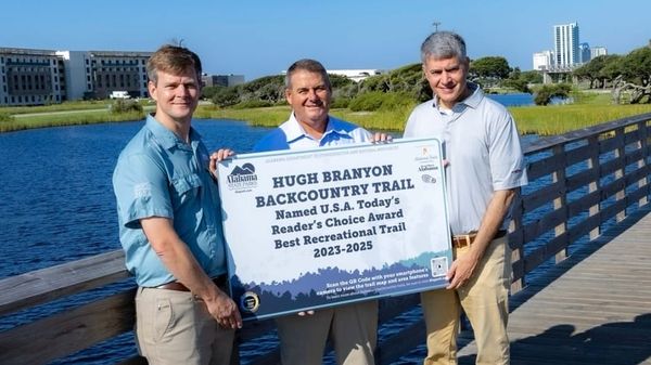 Hugh S. Branyon Backcountry Trail Recognized as a Shining Star in the Year of Alabama Trails Campaign