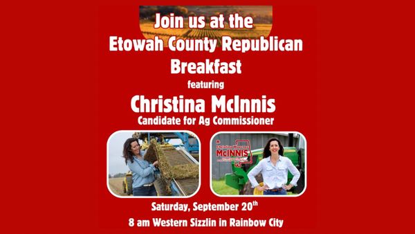 Etowah County Republican Breakfast to Host Christina McInnis September 20