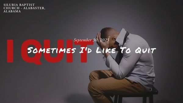Sometimes I'd Like To Quit