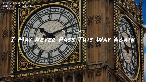 I May Never Pass This Way Again