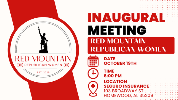 Red Mountain Republican Women Inaugural Meeting to be October 19th
