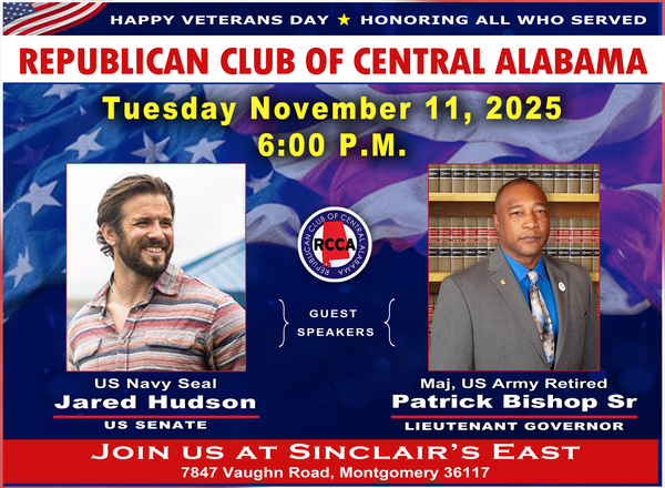 Republican Club of Central Alabama to Meet Nov. 11