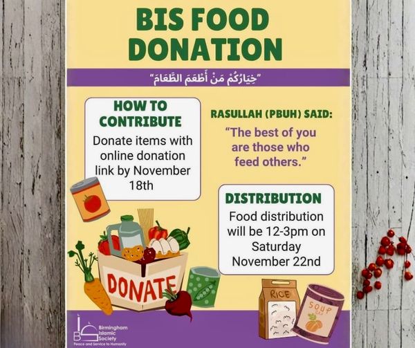 Birmingham Islamic Center Food Distribution in Hoover Nov 22