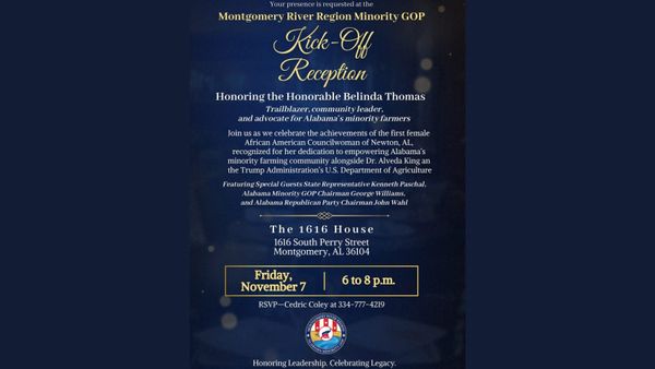 Montgomery River Region Chapter of the Alabama Minority GOP Hosts Kick-Off Reception