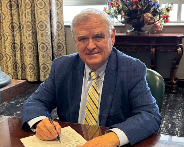 Rick Pate qualifying to run for Lieutenant Governor of Alabama  Image —submitted