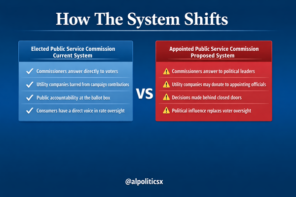 Alabama Lawmakers Move to Eliminate the Public Service Commission as Power Rates Remain Among the Highest in the Nation