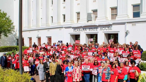 Retirees Rally for Education Funding Relief
