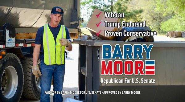 Barry Moore Releases New “D.C. Garbage” Ad