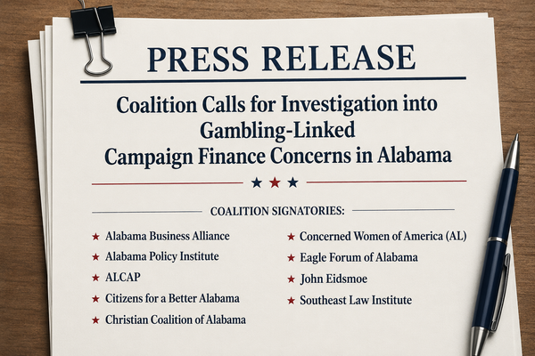Alabama Coalition Seeks Gambling Finance Probe