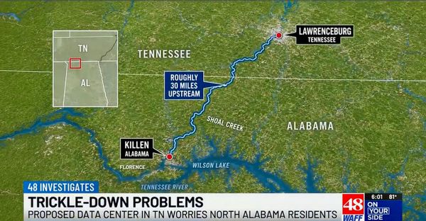 Tennessee Data Center Plan Spurs Health, Enviro Concerns in North Alabama