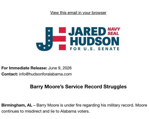 Barry Moore’s Service Record Struggles