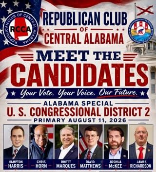 ICYMI: Republican Club of Central Alabama AL-2 Forum Livestream