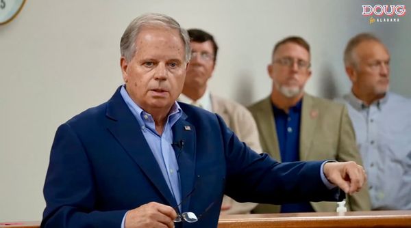 Jones Draws Bipartisan Crowd at Shoals Town Hall