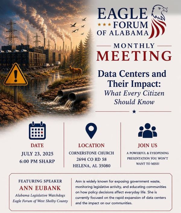 West Shelby Eagle Forum Meeting to be July 23