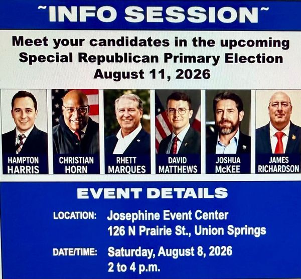 Bullock County Republican Congressional Info Session August 8