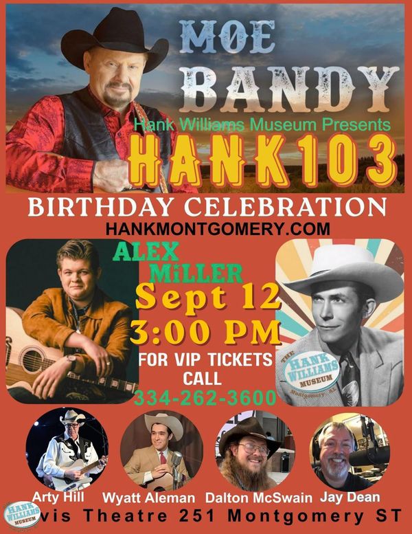 Hank Williams Museum Plans 103rd Birthday Celebration