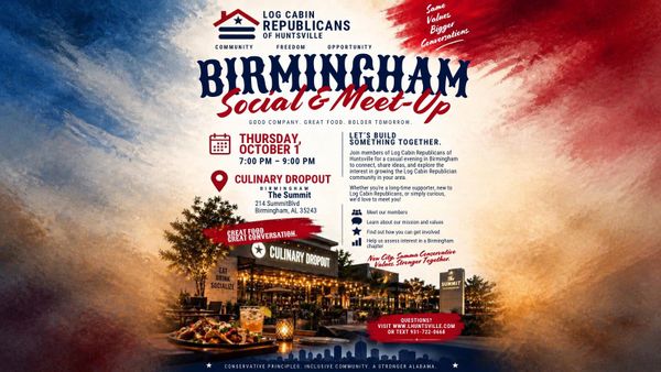 Log Cabin Republicans to Host B’ham Social Oct. 1