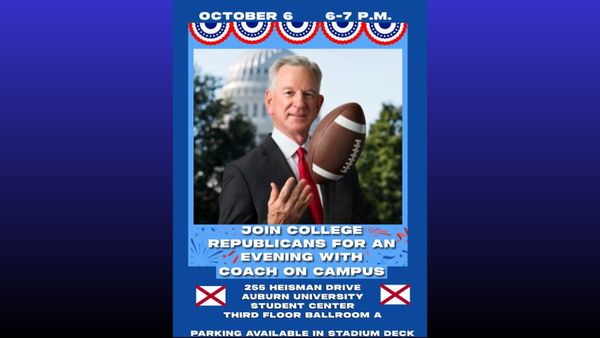 Auburn College Republicans to Host Tuberville Oct. 6