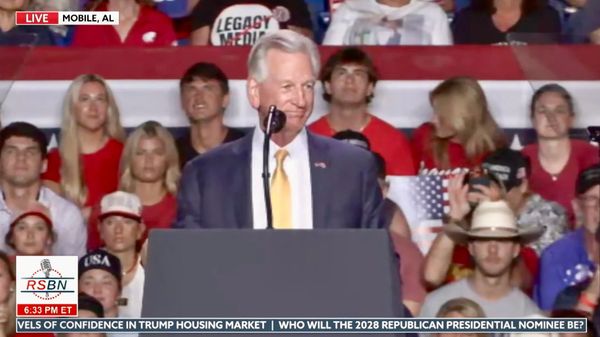 Tuberville Touts Trump Ties, Alabama Agenda in Mobile