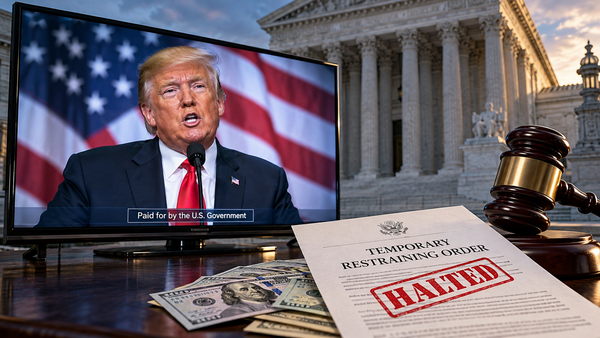 Judge Orders Halt to Taxpayer-Funded Trump TV Ads
