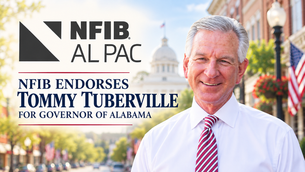 NFIB Alabama PAC Endorses Tommy Tuberville for Governor