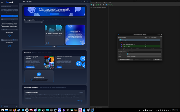 Parlons un peu de Mumble et Teamspeak