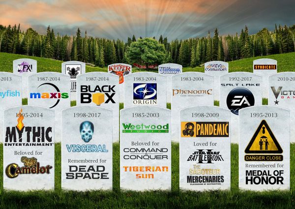 Ces studios qu'EA a tué au fil des décennies