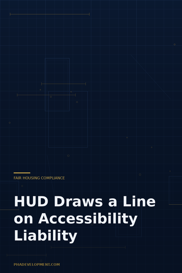HUD Draws a Line on Accessibility Liability: What the New Statute of Limitations Means for PHAs, RAD, and Acquisitions