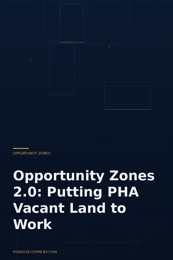 Opportunity Zones 2.0: Putting PHA Vacant Land to Work Under the New Rules