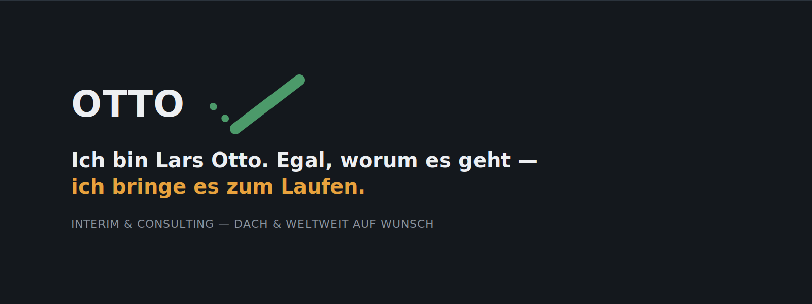Interimmanagement für Geschäftsführung, Vertrieb, Restrukturierung und Wachstum.