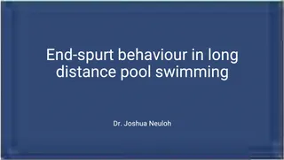 "Pacing und Rennstrategien" mit Dr. Joshua Neuloh