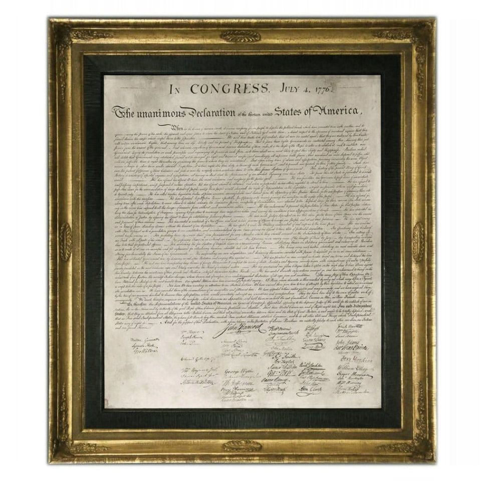 Glen Rock Public Library Chosen to Host a Replica of the 1823 William J. Stone Engraving  of the Declaration of Independence
