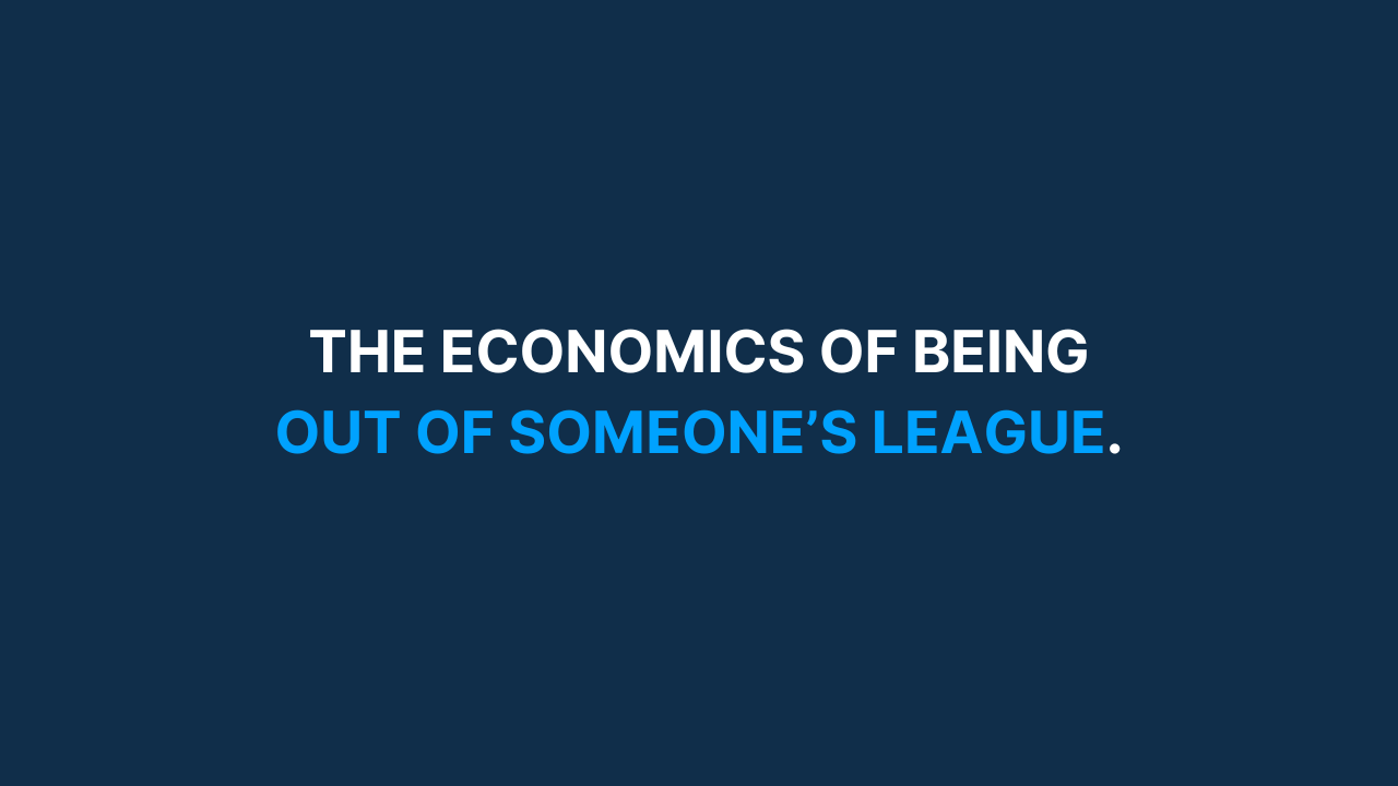 The economics of being out of someone's league.