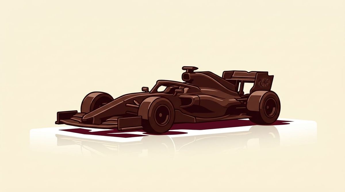 Nestlé's KitKat Launches F1 Partnership With 350kg Chocolate Car