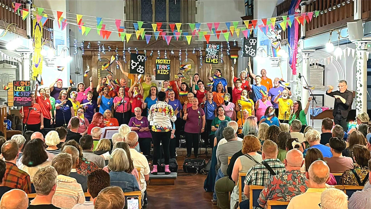 “What they do to one of us, they do to all of us” - Rainbow Chorus Summer concert