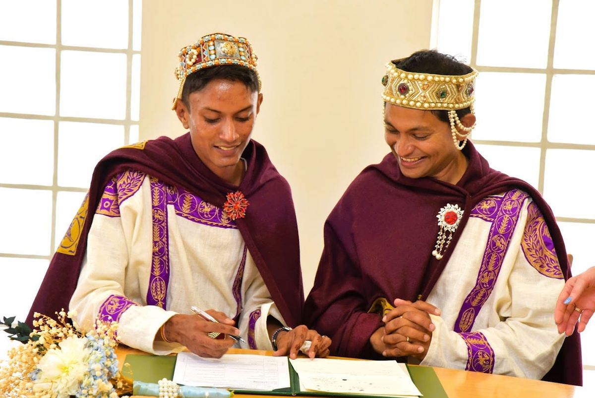 Gay Mauritian couple celebrates UK civil partnership and calls for full equality at home
