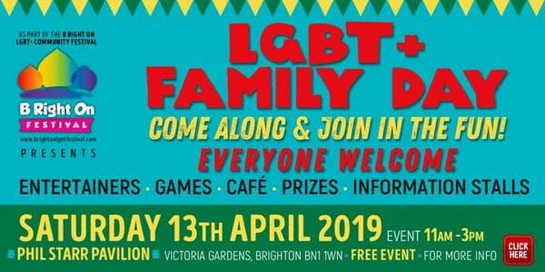 TODAY at B RIGHT ON LGBT+ Community Festival: LGBT+ Circus Themed Family Day