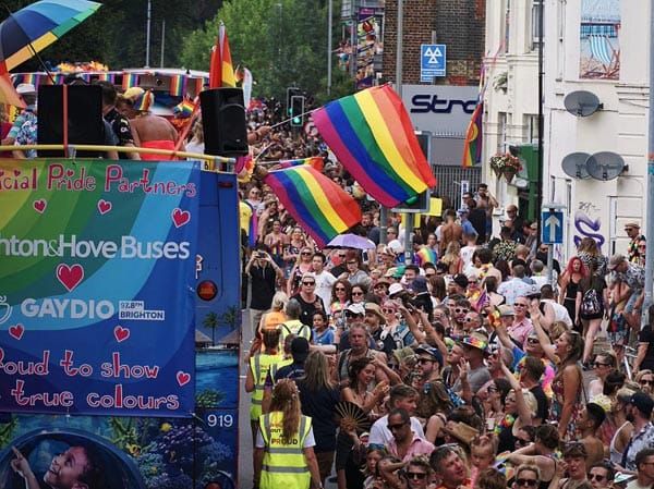 Brighton and Hove Buses provide shuttles to Pride at Preston Park