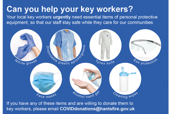 Council calls for donations to help deal with coronavirus crisis