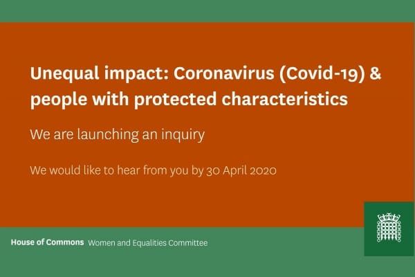 Inquiry launched into impact of pandemic on people with protected characteristics
