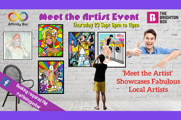Brighton Box and Affinity Bar to raise funds for Sussex Beacon with Meet the Artist event