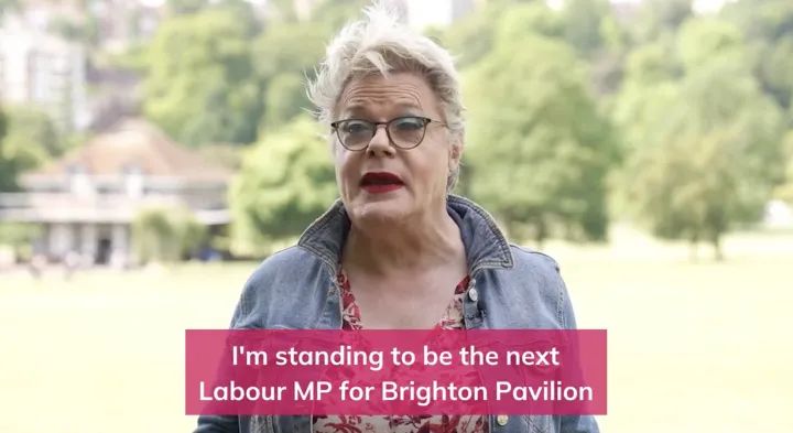“I’ve just got to keep pushing.” Brighton Pavilion Labour candidate Eddie Izzard fears being trans may affect her chances of ever becoming an MP