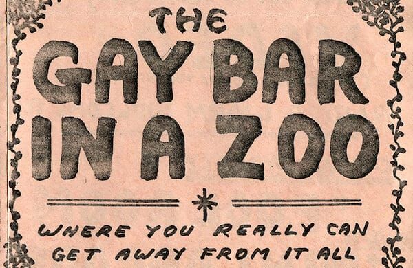 Local LGBTQ+ historian Alf Le Flohic to tell the tale of a gay bar in a zoo