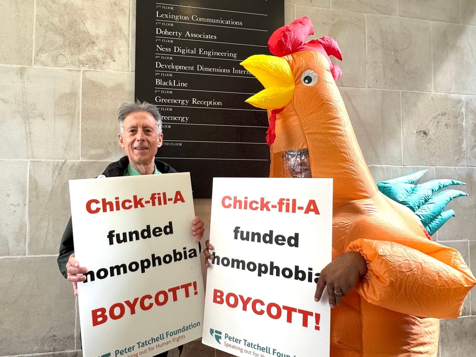 Peter Tatchell launches bid to block US fast food chain Chick-fil-A from launching in UK due to "history of funding anti-LGBTQ+ campaigns"
