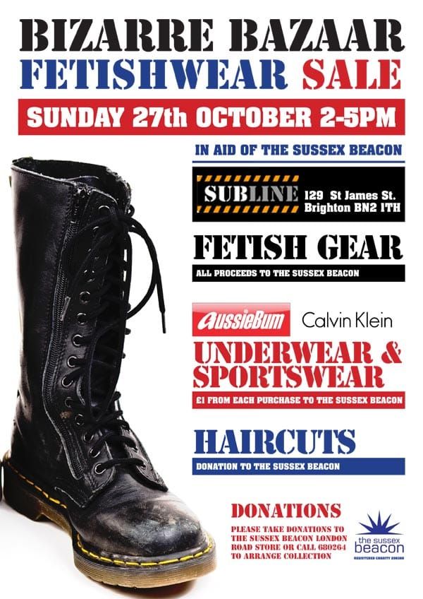 Bizarre Bazaar fetishwear sale today at Subline