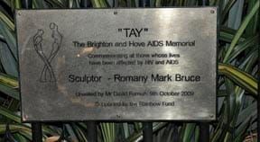 Aids Memorial plaque installed ahead of World Aids Day