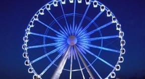 Brighton buildings bathed in blue for ME