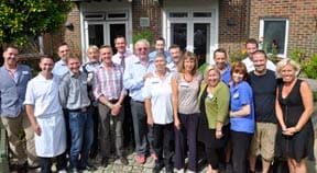 Biggins visits The Sussex Beacon