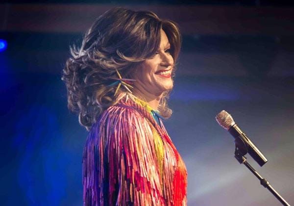 Irish drag queen receives Humanitarian Award at Winter Pride Art Awards, 2014